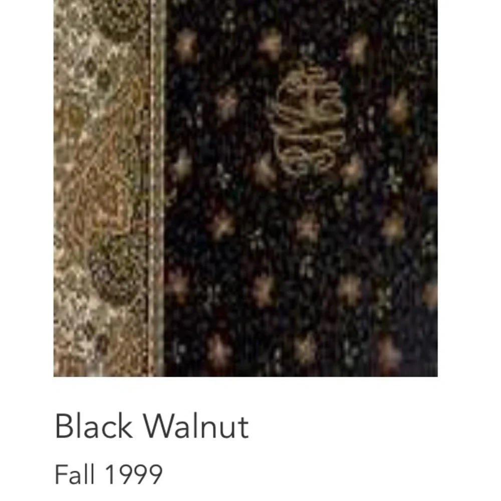 Vintage VERA BRADLEY Black Walnut Garment Bag Brown Orange Floral Leaves 1999